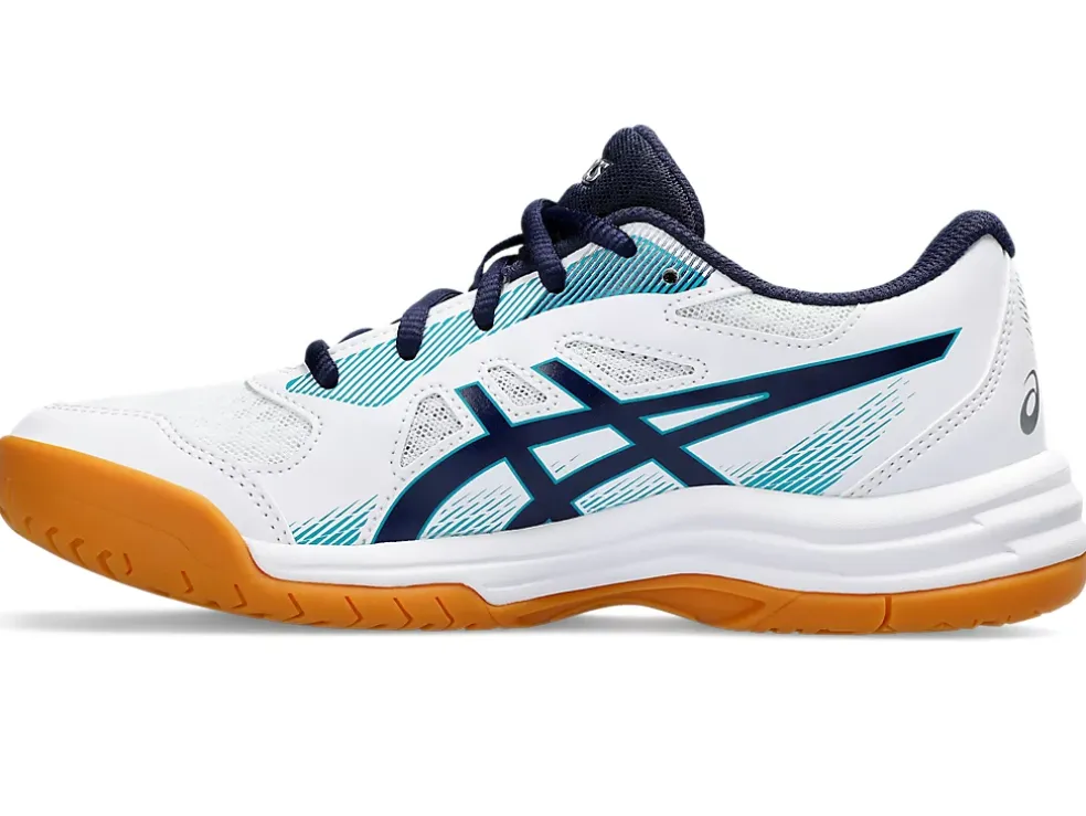 Clearance ASICS UPCOURT 5 GRADE SCHOOL White/Peacoat