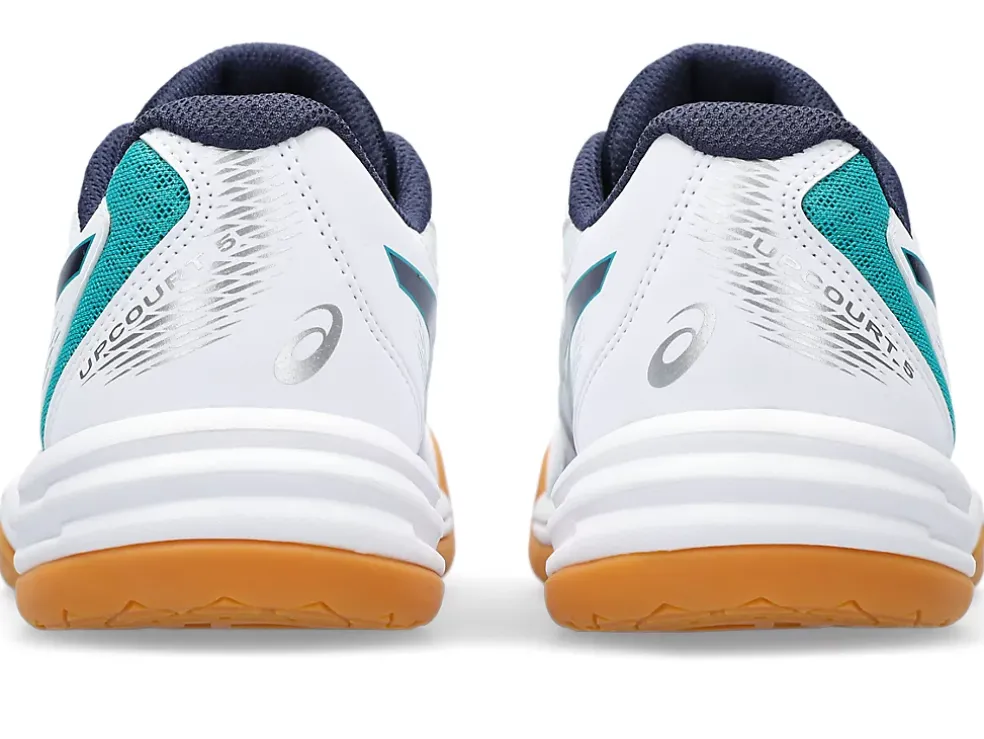Clearance ASICS UPCOURT 5 GRADE SCHOOL White/Peacoat