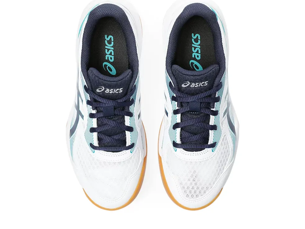 Clearance ASICS UPCOURT 5 GRADE SCHOOL White/Peacoat