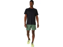 New ASICS VENTED MESH 7IN KNIT SHORTS Serpentine Green
