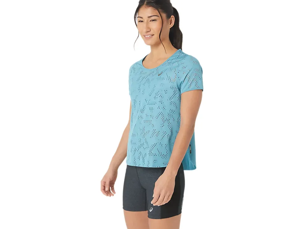 Shop ASICS VENTILATE ACTIBREEZE SHORT SLEEVE TOP Gris Blue