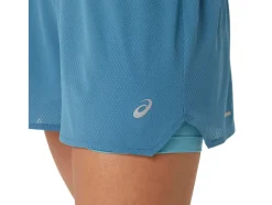 Flash Sale ASICS VENTILATE 2-N-1 3.5IN SHORT Gloomy Sea/Gris Blue