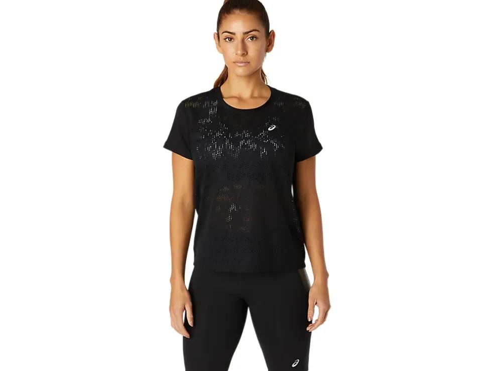 Shop ASICS VENTILATE SHORT SLEEVE TOP Performance Black