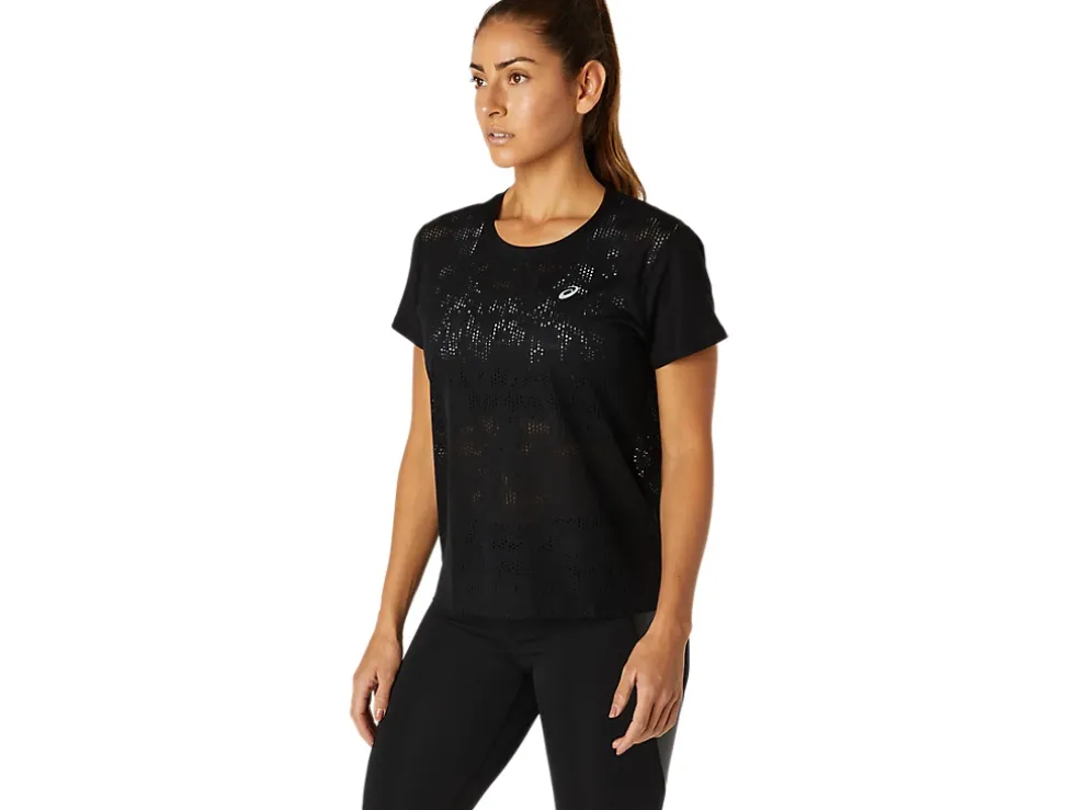 Shop ASICS VENTILATE SHORT SLEEVE TOP Performance Black