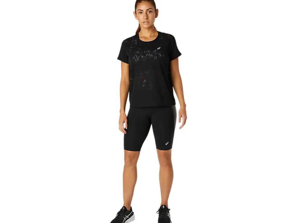 Shop ASICS VENTILATE SHORT SLEEVE TOP Performance Black