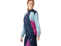 Hot ASICS VISIBILITY JACKET French Blue/Smoke Blue