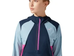 Hot ASICS VISIBILITY JACKET French Blue/Smoke Blue