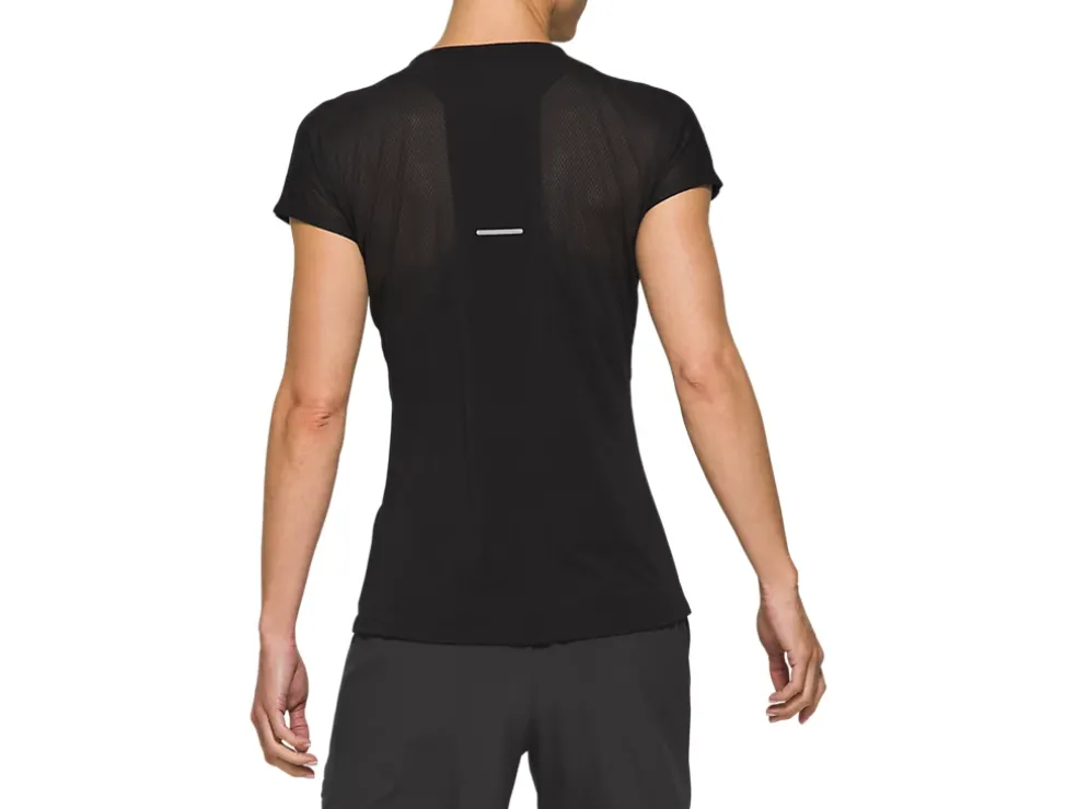 Cheap ASICS V-NECK SHORT SLEEVE TOP Performance Black