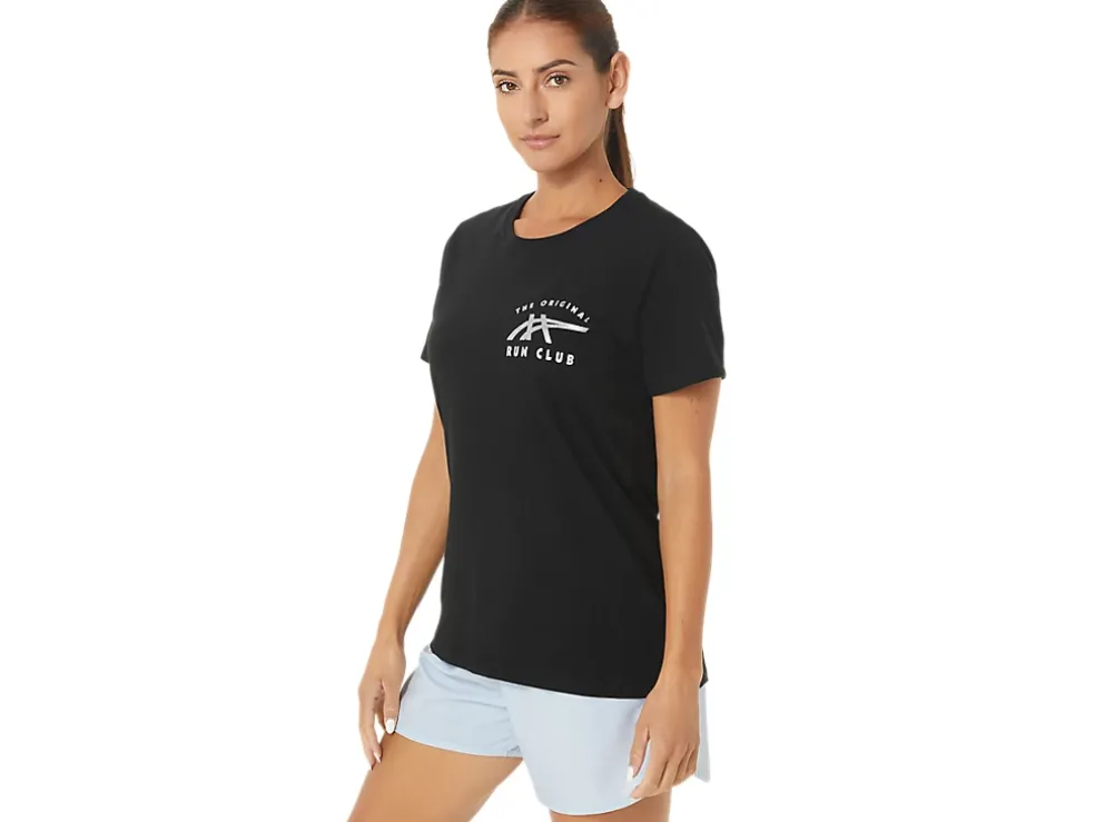 Flash Sale ASICS W ORC LUMINOUS SMALL LOGO SS CREW Performance Black