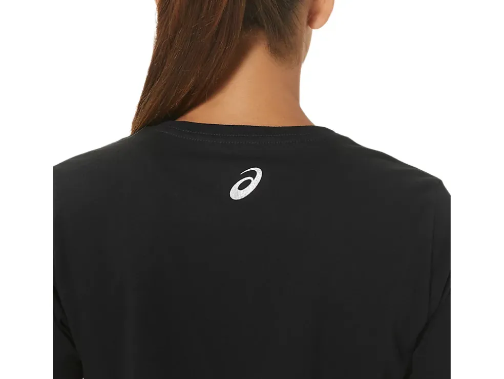 Flash Sale ASICS W ORC LUMINOUS SMALL LOGO SS CREW Performance Black