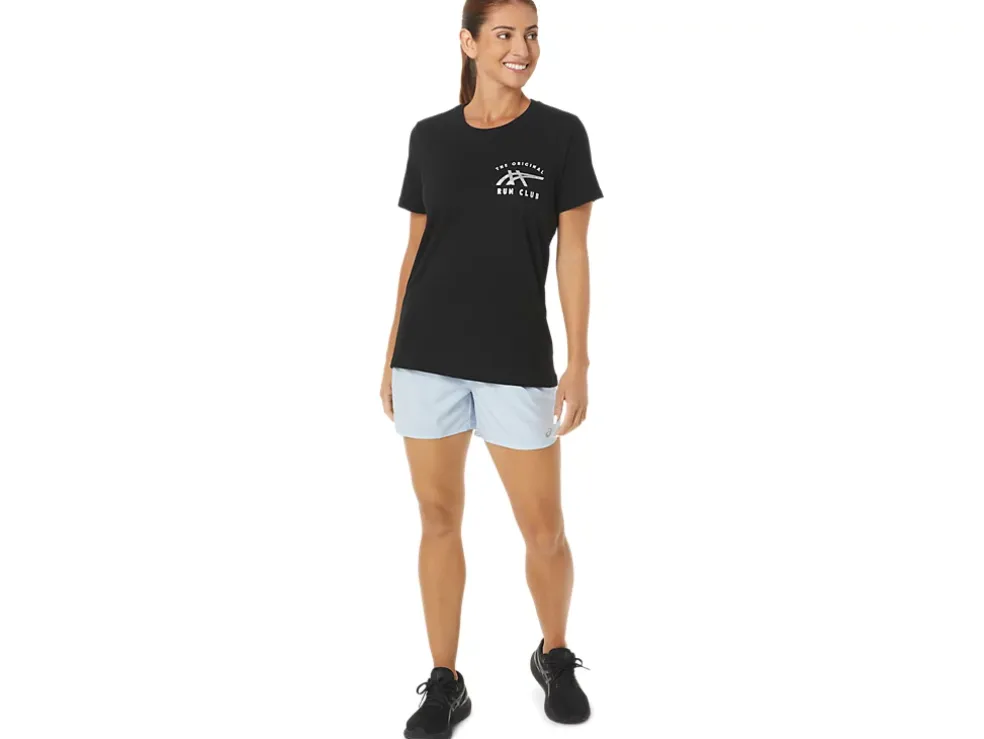 Flash Sale ASICS W ORC LUMINOUS SMALL LOGO SS CREW Performance Black