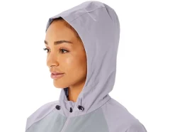 Outlet ASICS WATERPROOF JACKET Piedmont Grey/Dusk Violet