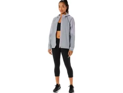 Outlet ASICS WATERPROOF JACKET Piedmont Grey/Dusk Violet