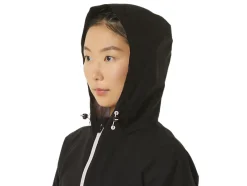 Shop ASICS WATERPROOF JACKET Performance Black/Barely Rose