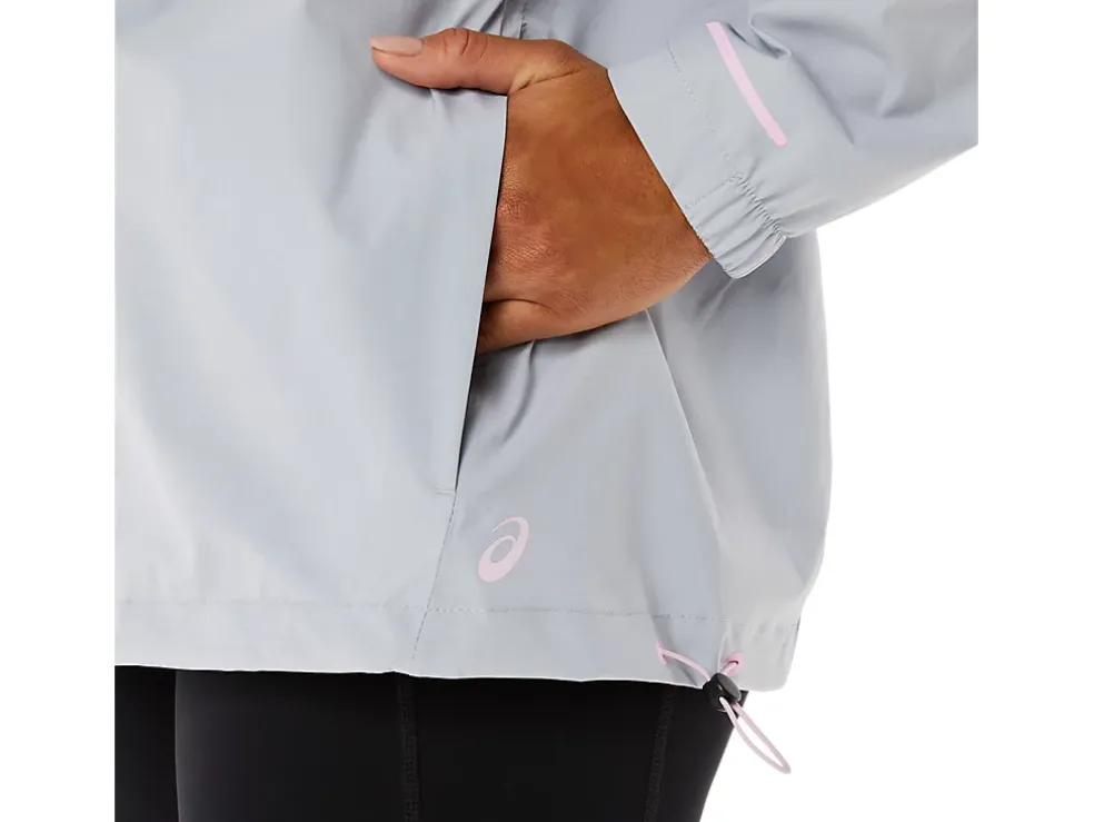 Sale ASICS WATERPROOF JACKET Piedmont Grey/Barely Rose