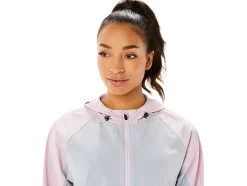 Sale ASICS WATERPROOF JACKET Piedmont Grey/Barely Rose