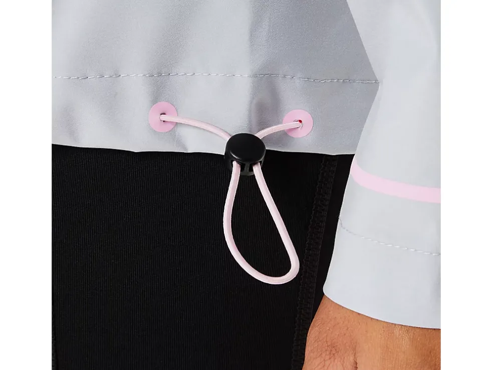 Sale ASICS WATERPROOF JACKET Piedmont Grey/Barely Rose