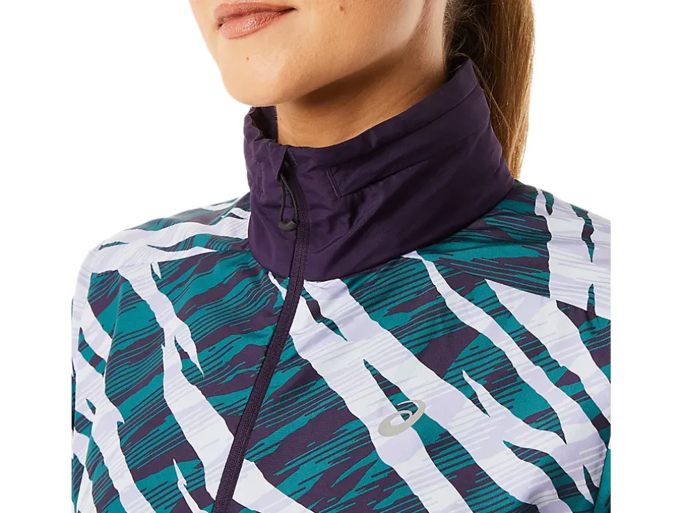 Sale ASICS WILD CAMO ANORAK Night Shade/Velvet Pine