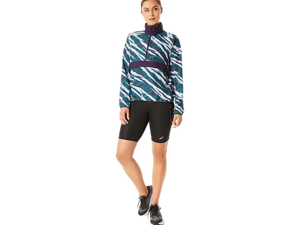 Sale ASICS WILD CAMO ANORAK Night Shade/Velvet Pine