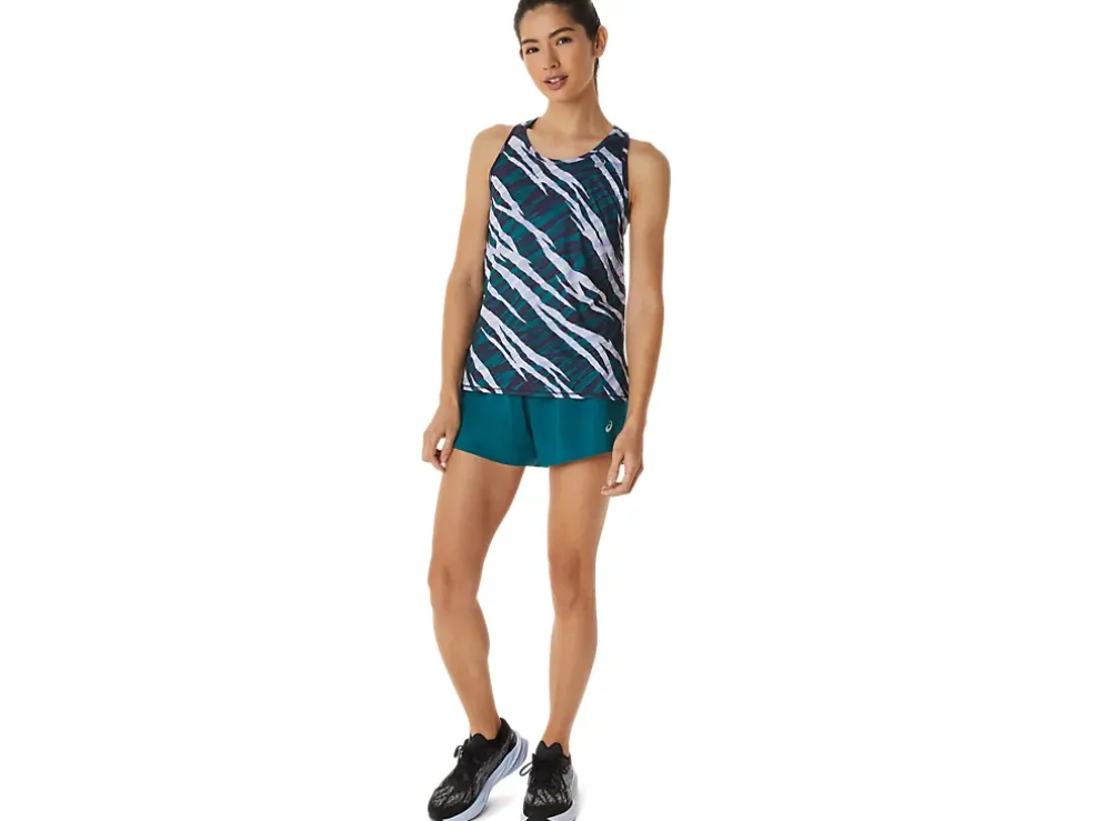 Store ASICS WILD CAMO TANK Night Shade/Velvet Pine