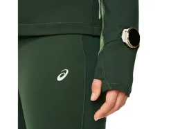 Cheap ASICS WINTER RUN 1/2 ZIP MID LAYER Rain Forest/Cedar Green