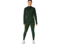 Cheap ASICS WINTER RUN 1/2 ZIP MID LAYER Rain Forest/Cedar Green