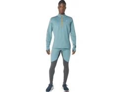 Cheap ASICS WINTER RUN 1/2 ZIP MID LAYER Foggy Teal/Ocean Haze