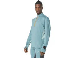 Cheap ASICS WINTER RUN 1/2 ZIP MID LAYER Foggy Teal/Ocean Haze