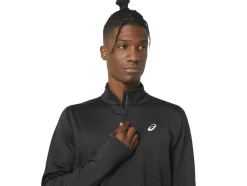 Store ASICS WINTER RUN 1/2 ZIP MID LAYER Performance Black/Graphite Grey