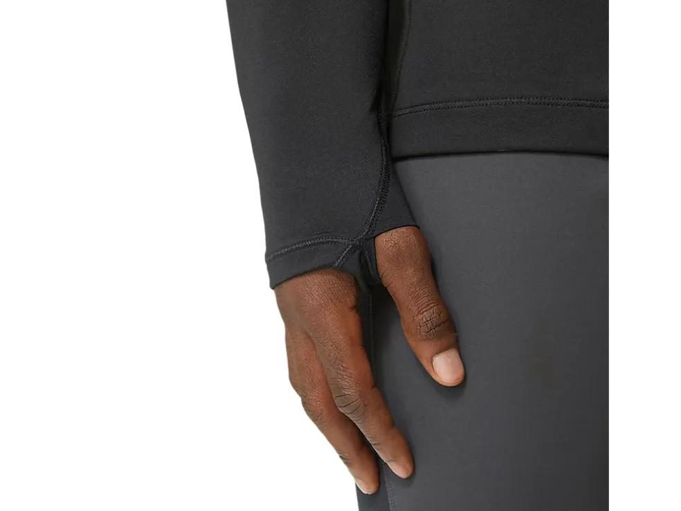 Store ASICS WINTER RUN 1/2 ZIP MID LAYER Performance Black/Graphite Grey