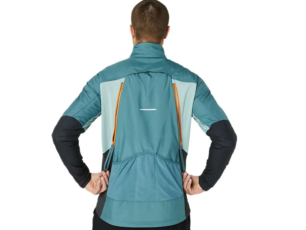 Flash Sale ASICS WINTER RUN JACKET Foggy Teal/Graphite Grey