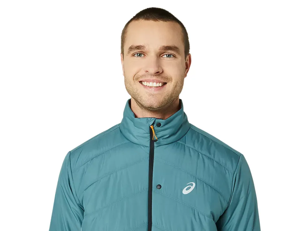 Flash Sale ASICS WINTER RUN JACKET Foggy Teal/Graphite Grey