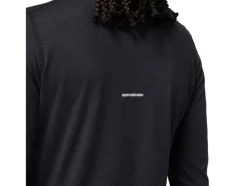 Shop ASICS WOOL RIB LONG SLEEVE TOP Performance Black/Graphite Grey