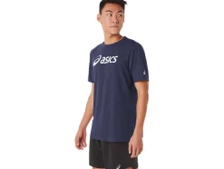 Best Sale ASICS XG SHORT SLEEVE LOCKUP LOGO TEE Peacoat Heather