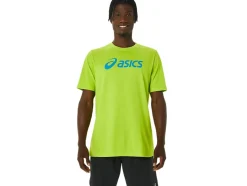 Outlet ASICS XG SHORT SLEEVE LOCKUP LOGO TEE Lime Zest