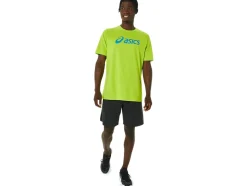 Outlet ASICS XG SHORT SLEEVE LOCKUP LOGO TEE Lime Zest