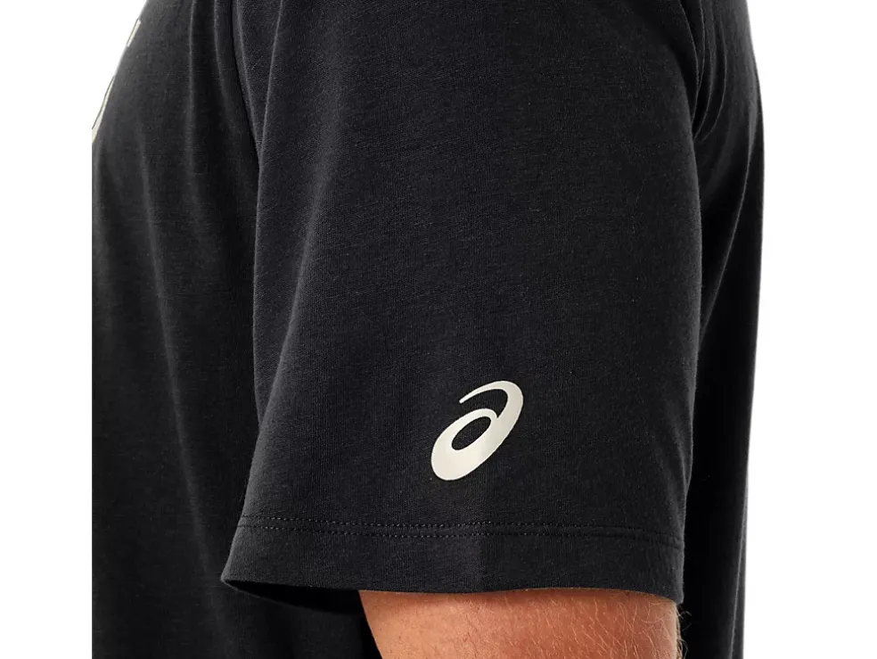 Fashion ASICS XG SHORT SLEEVE LOCKUP LOGO TEE Performance Black