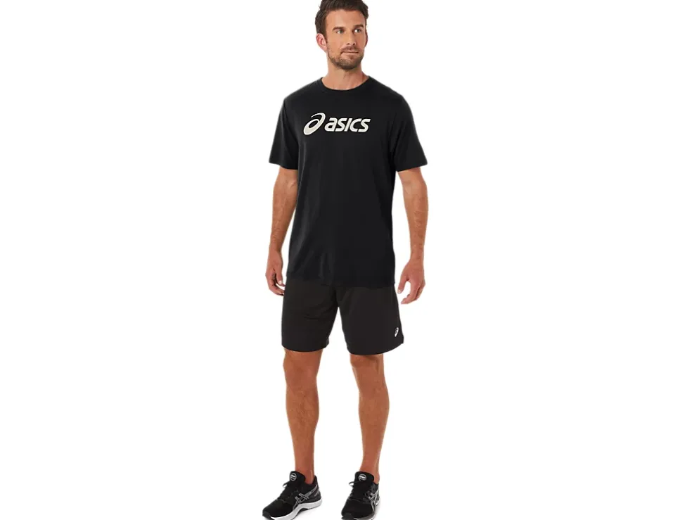 Fashion ASICS XG SHORT SLEEVE LOCKUP LOGO TEE Performance Black