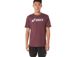 Online ASICS XG SHORT SLEEVE LOCKUP LOGO TEE Deep Mars Heather