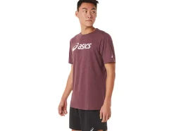 Online ASICS XG SHORT SLEEVE LOCKUP LOGO TEE Deep Mars Heather