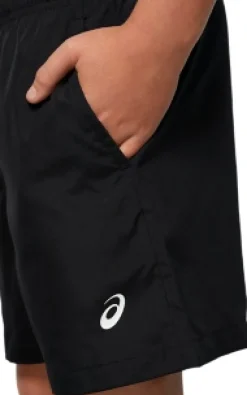 New ASICS YOUTH WOVEN SPORT SHORT Performance Black
